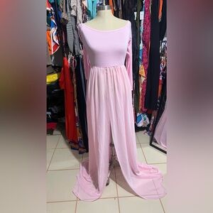Maternity photoshoot pink dress size large